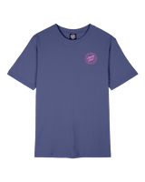 The Santa Cruz Womens Check Outline Ringed Dot T-Shirt in Future Dusk