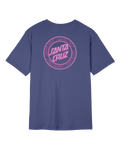 The Santa Cruz Womens Check Outline Ringed Dot T-Shirt in Future Dusk