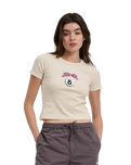 The Santa Cruz Womens Winkowski Ocho T-Shirt in Chalk