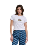 The Santa Cruz Womens Ringed Arrangement T-Shirt in White