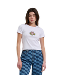 The Santa Cruz Womens Ringed Arrangement T-Shirt in White