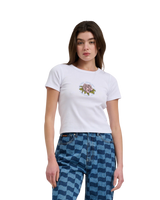 The Santa Cruz Womens Ringed Arrangement T-Shirt in White