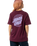 The Santa Cruz Womens Imprint Moon Dot T-Shirt in Dark Cherry
