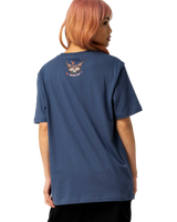 The Santa Cruz Womens Night Critter T-Shirt in Heritage Blue