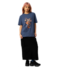 The Santa Cruz Womens Night Critter T-Shirt in Heritage Blue