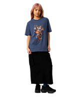 The Santa Cruz Womens Night Critter T-Shirt in Heritage Blue