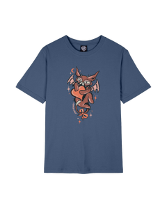 The Santa Cruz Womens Night Critter T-Shirt in Heritage Blue