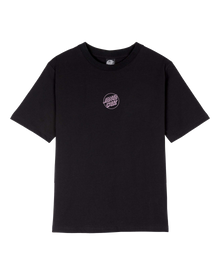 The Santa Cruz Womens Mono Stamped Dot T-Shirt in Black