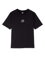 The Santa Cruz Womens Mono Stamped Dot T-Shirt in Black
