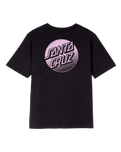 The Santa Cruz Womens Mono Stamped Dot T-Shirt in Black