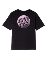 The Santa Cruz Womens Mono Stamped Dot T-Shirt in Black