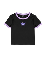 The Santa Cruz Womens Night Critter Mini T-Shirt in Black