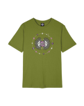 Split Sun Orbit T-Shirt in Pesto