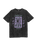 Sun Stamp Script T-Shirt in Charcoal Acid Wash