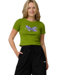 Galaxy Butterfly T-Shirt in Pesto