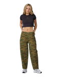 Ringed Flower Tie Top in Black Wash