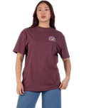 The Santa Cruz Womens Star Snail T-Shirt in Cocoa Powder