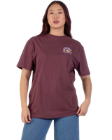 The Santa Cruz Womens Star Snail T-Shirt in Cocoa Powder