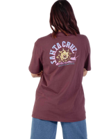The Santa Cruz Womens Star Snail T-Shirt in Cocoa Powder