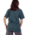 The Santa Cruz Womens Strip Embroidered T-Shirt in Deep Sea & Black Wash Stripe