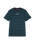 The Santa Cruz Womens Strip Embroidered T-Shirt in Deep Sea & Black Wash Stripe