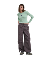 The Santa Cruz Womens Partial Dot Emb Long Sleeve T-Shirt in Pale Sage