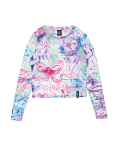 The Santa Cruz Womens Strip Digi Mesh Top in Critter