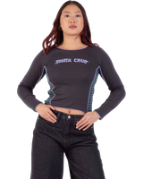 The Santa Cruz Womens Razor Arch Strip Long Sleeve T-Shirt in Multi