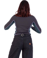 The Santa Cruz Womens Razor Arch Strip Long Sleeve T-Shirt in Multi