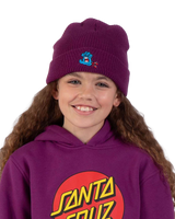 The Santa Cruz Boys Boys Hand Dude Beanie in Fresh Purple