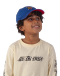 The Santa Cruz Boys Boys Dot Guy TTE Cap in Sapphire