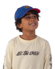 The Santa Cruz Boys Boys Dot Guy TTE Cap in Sapphire