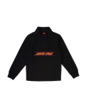 The Santa Cruz Boys Boys Classic Fade 1/4 Zip Sweatshirt in Black