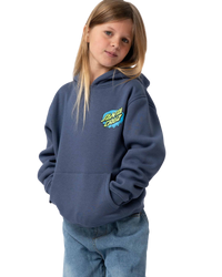 The Santa Cruz Boys Boys Slime Dot Hoodie in Heritage Blue