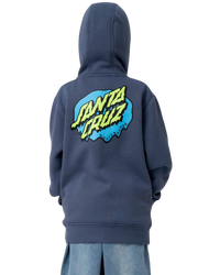 The Santa Cruz Boys Boys Slime Dot Hoodie in Heritage Blue