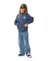 The Santa Cruz Boys Boys Slime Dot Hoodie in Heritage Blue