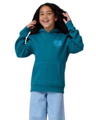 Boys Roskopp Screaming Five Hoodie in Teal