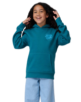 Boys Roskopp Screaming Five Hoodie in Teal