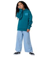 Boys Roskopp Screaming Five Hoodie in Teal