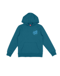 Boys Roskopp Screaming Five Hoodie in Teal