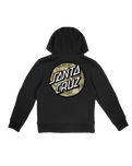 The Santa Cruz Boys Boys Stamped Opus Camo Hoodie in Black
