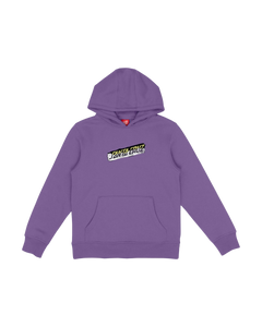 The Santa Cruz Boys Boys Damaged Hand Hoodie in Fresh Purple