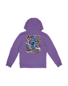 The Santa Cruz Boys Boys Damaged Hand Hoodie in Fresh Purple