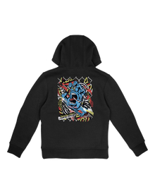 The Santa Cruz Boys Boys Damaged Hand Hoodie in Black