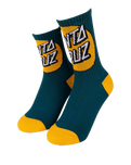 The Santa Cruz Boys Boys Oversize Other Dot Socks (2 Pack) in Green & Yellow