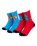 The Santa Cruz Boys Boys Dude Socks (2 Pack) in Dude Blue & Dude Red