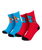 The Santa Cruz Boys Boys Dude Socks (2 Pack) in Dude Blue & Dude Red