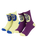 The Santa Cruz Boys Boys Oversize Other Dot Socks (2 Pack) in Green Glow & Fresh Purple