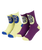 The Santa Cruz Boys Boys Oversize Other Dot Socks (2 Pack) in Green Glow & Fresh Purple