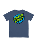 The Santa Cruz Boys Boys Slime Dot T-Shirt in Heritage Blue
